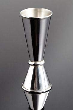 Divris Japanese Style Double Side Peg Measure Cocktail Jigger: 30/60 ml