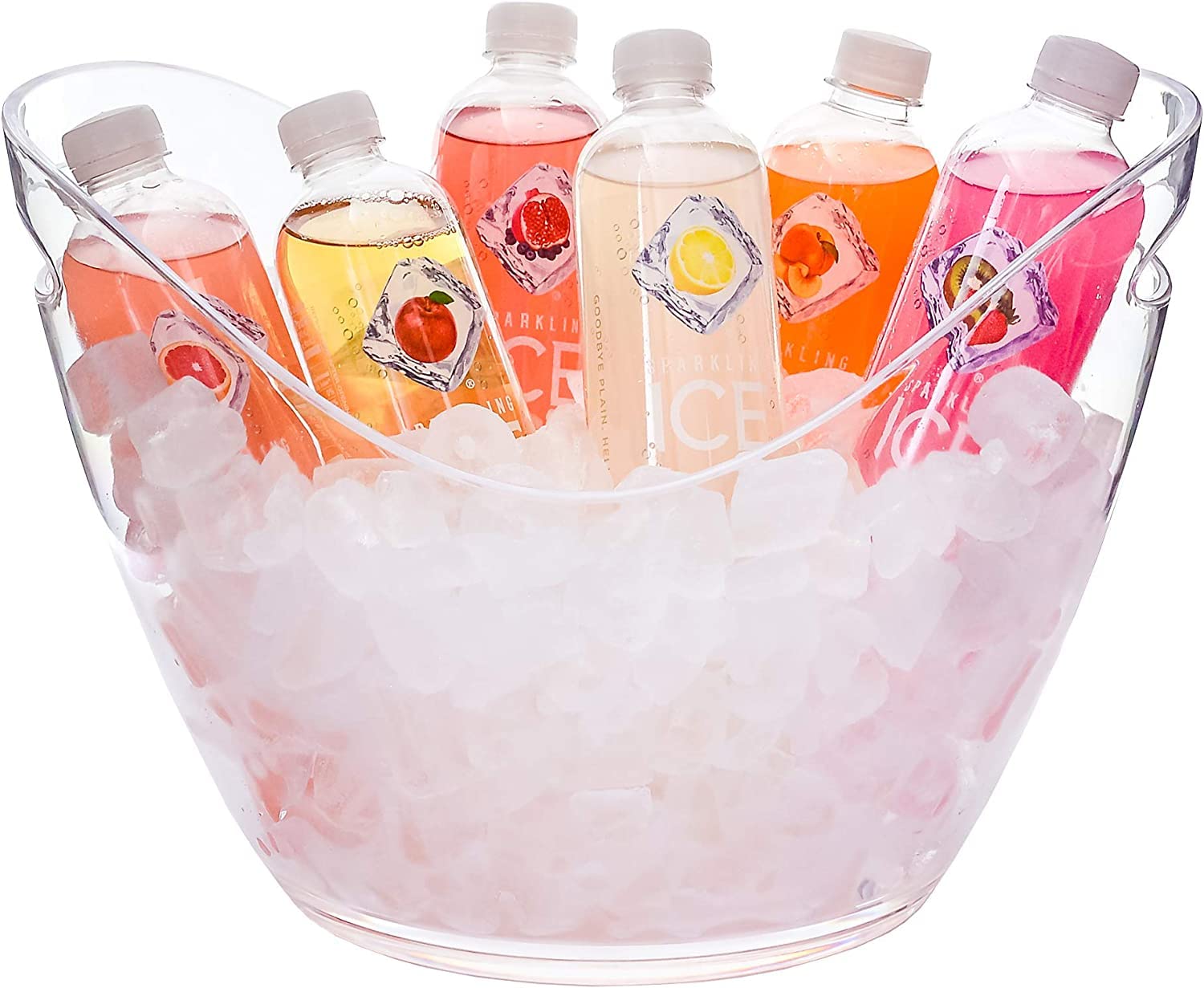 Divris Ice Buckets for Parties - Clear Beer Bucket Tub