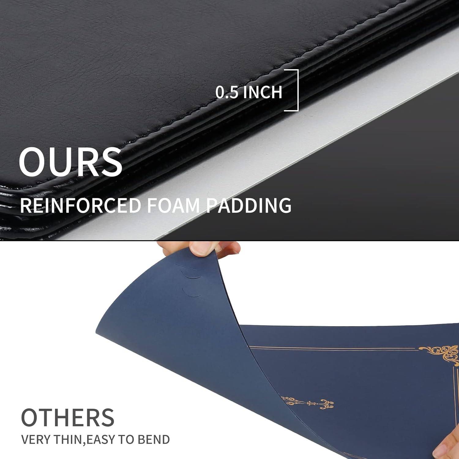 Diploma Cover: Black: Pack of 20 Pcs