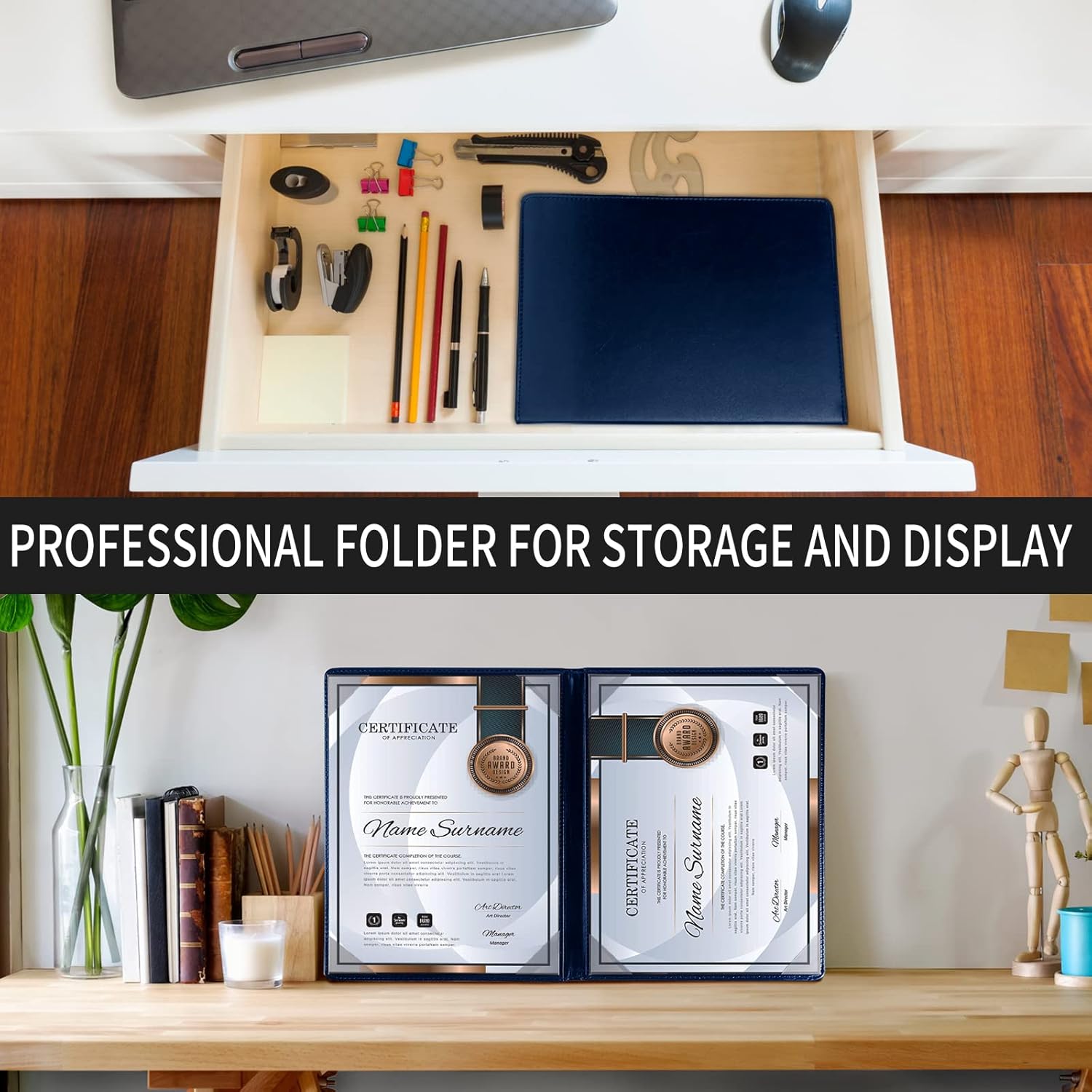 Diploma Cover: Blue : Pack of 20 Pcs