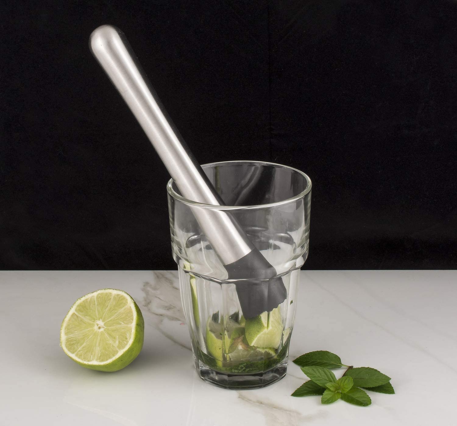 Divris Stainless Steel Muddler 8 Inches: 50 Pcs/Pack