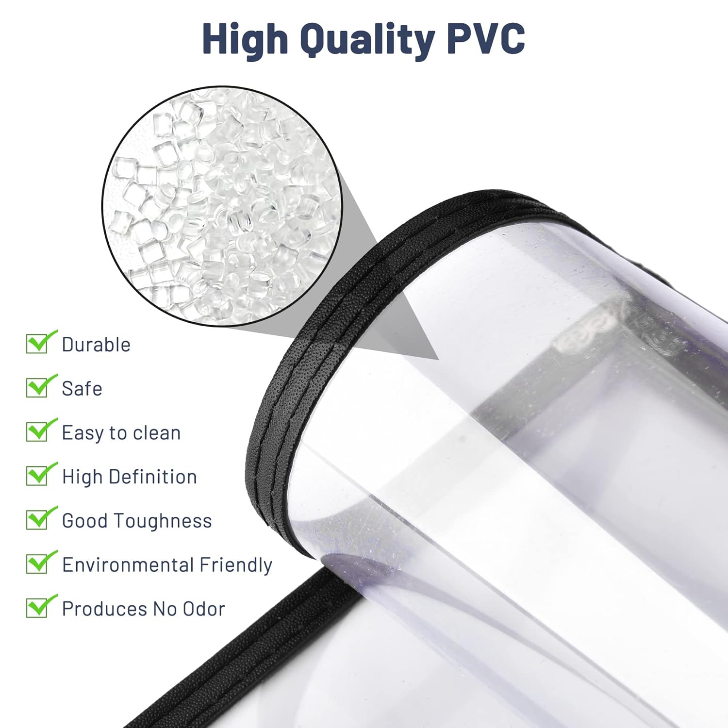 Divris PVC Restaurant Menu Cover, Menu Holder, Cafe Bar Beverage Menu Folder, Clear PVC Menu Folder (4 View): 50 Pcs Pack