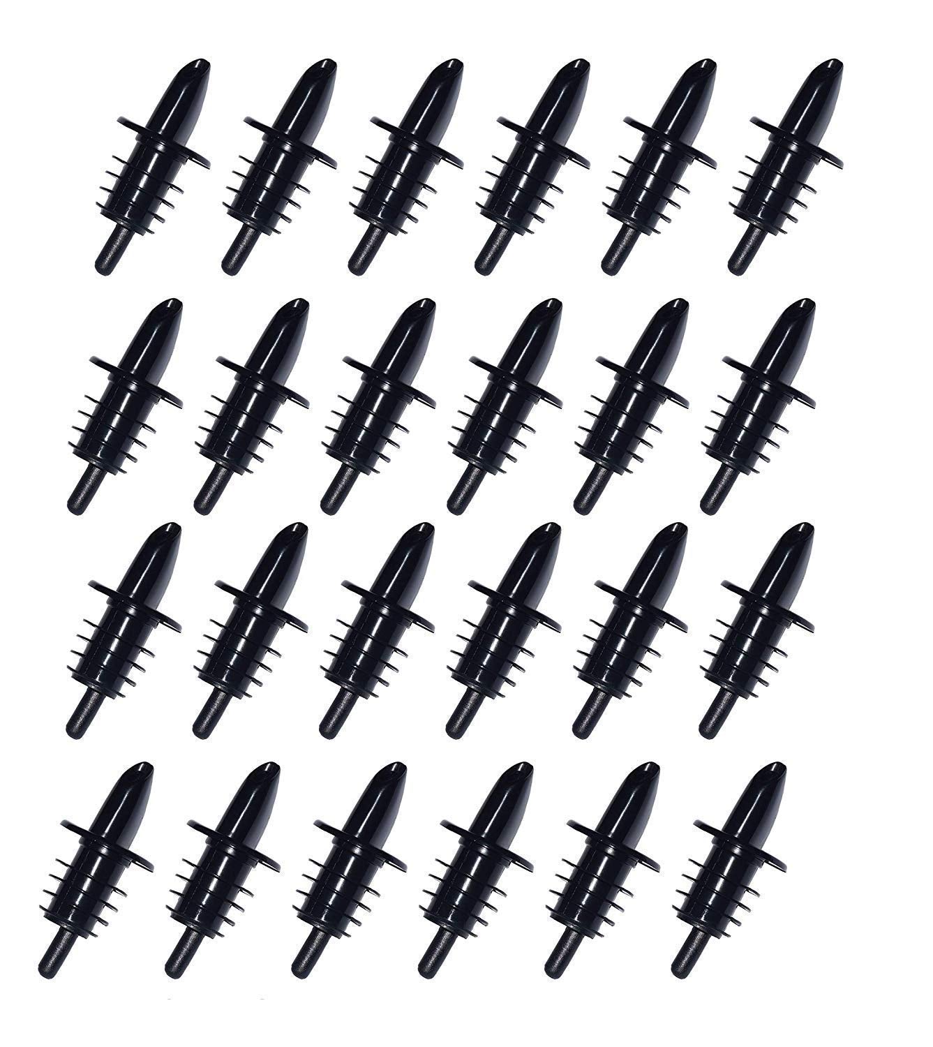 Free-Flow Bottle Speed Pourers Black Plastic