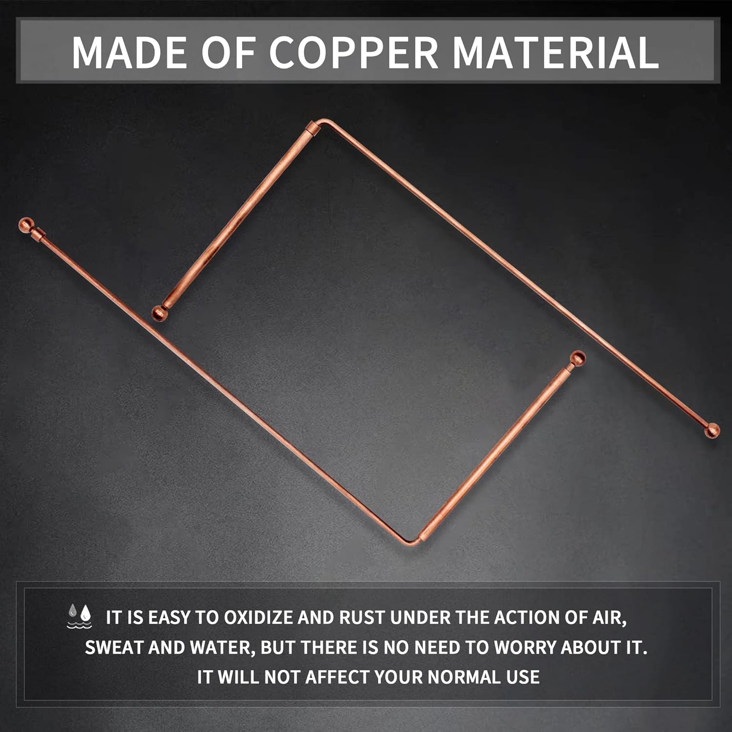 Divris Copper Dowsing Rod - 99.9% Pure CopperRaw Materials, Ghost Hunting, Water Witching, Spirit Divining: 100 Pcs