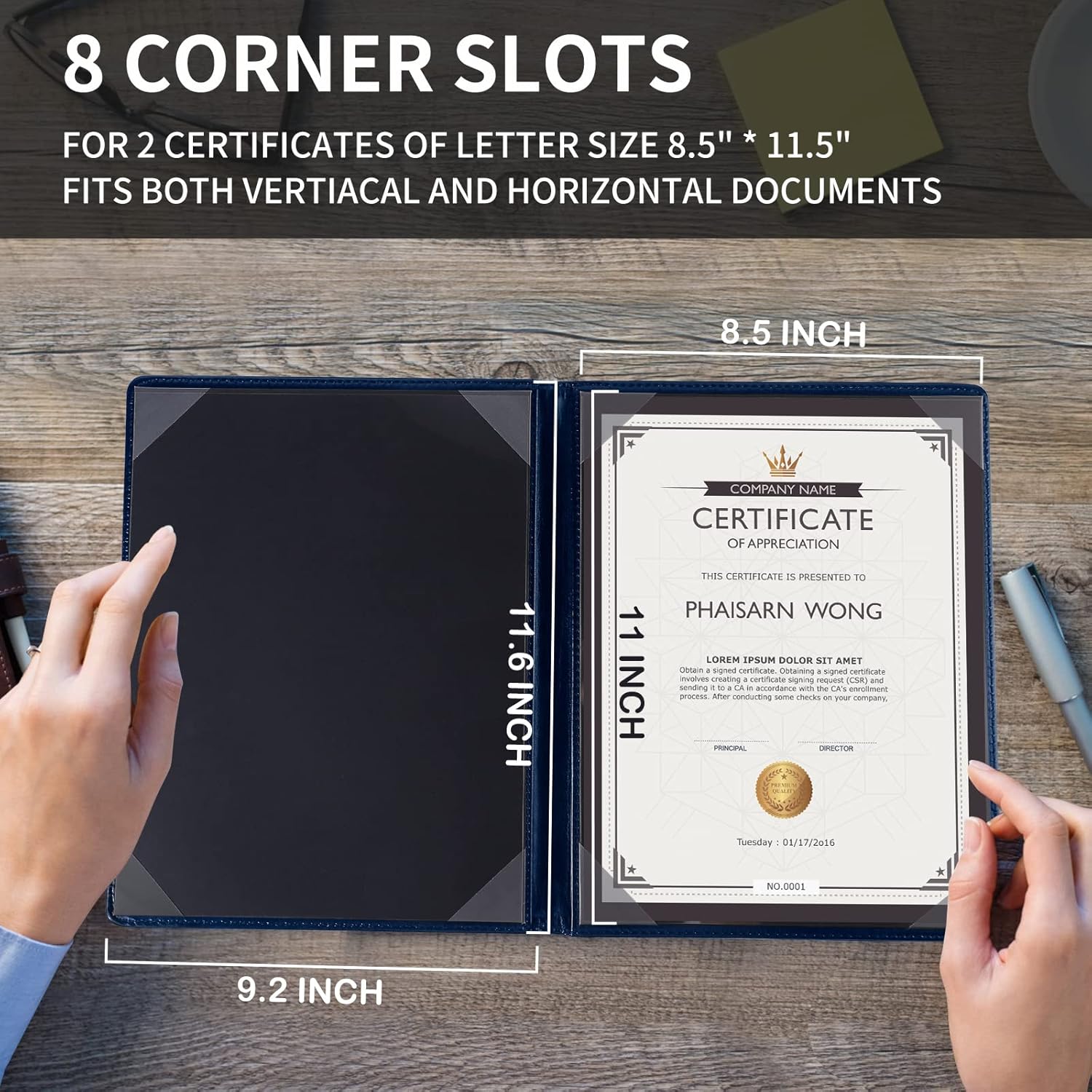 Diploma Cover: Blue : Pack of 20 Pcs