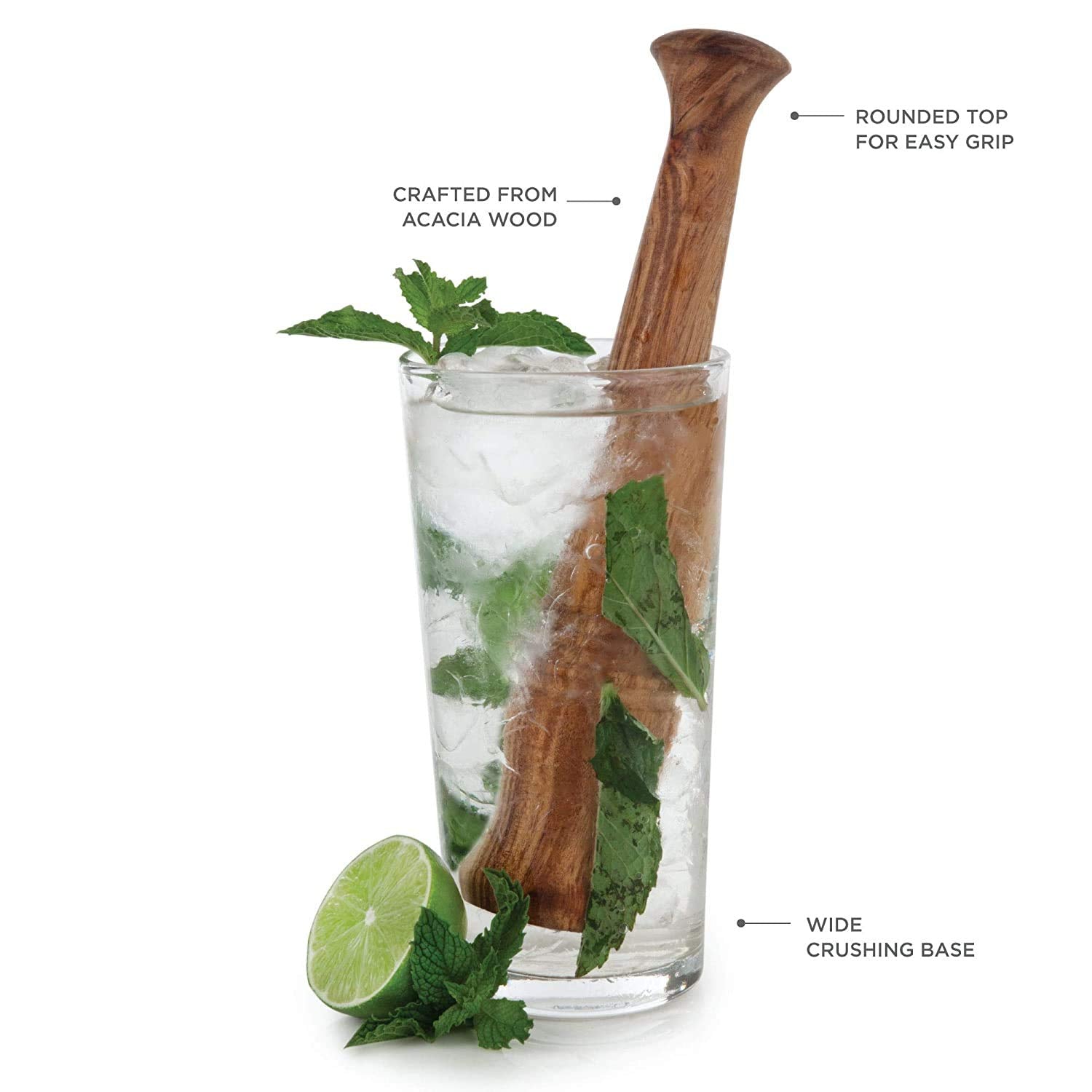 Divris Sheesham Wooden Muddler Bar Tool