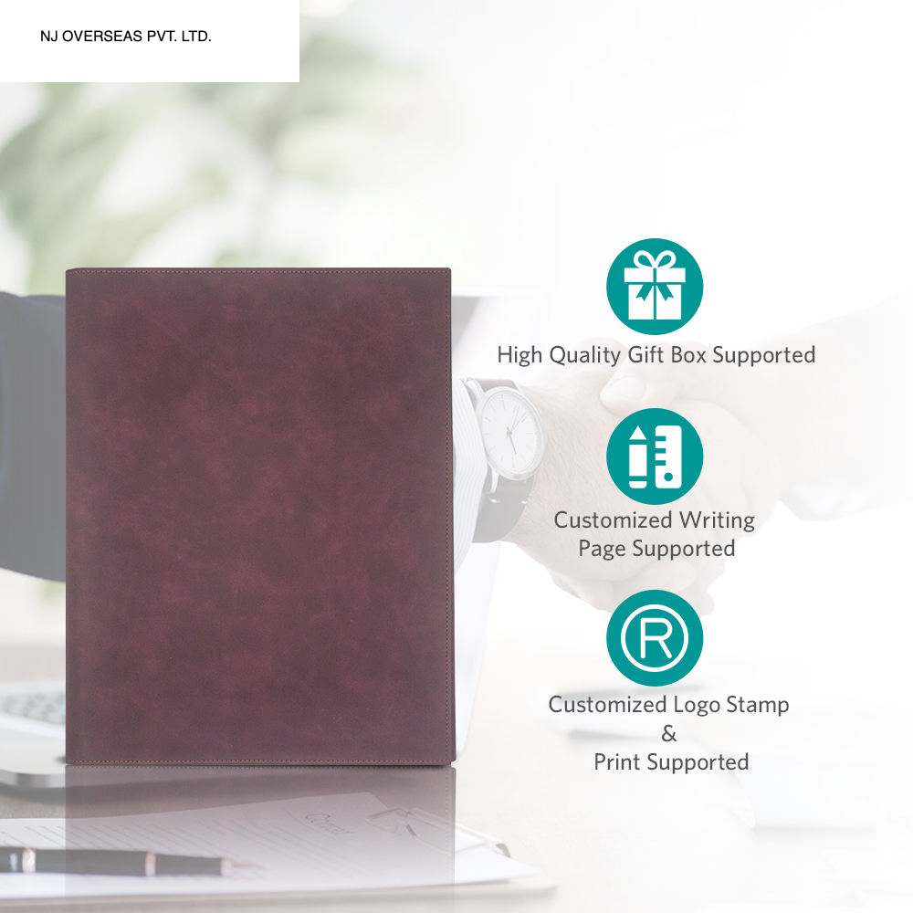 Restaurant Leather Menu Covers Holders screw fitting, Menu Presenters for Restaurants, Menu Holder: BROWN (20 Pcs Pack)