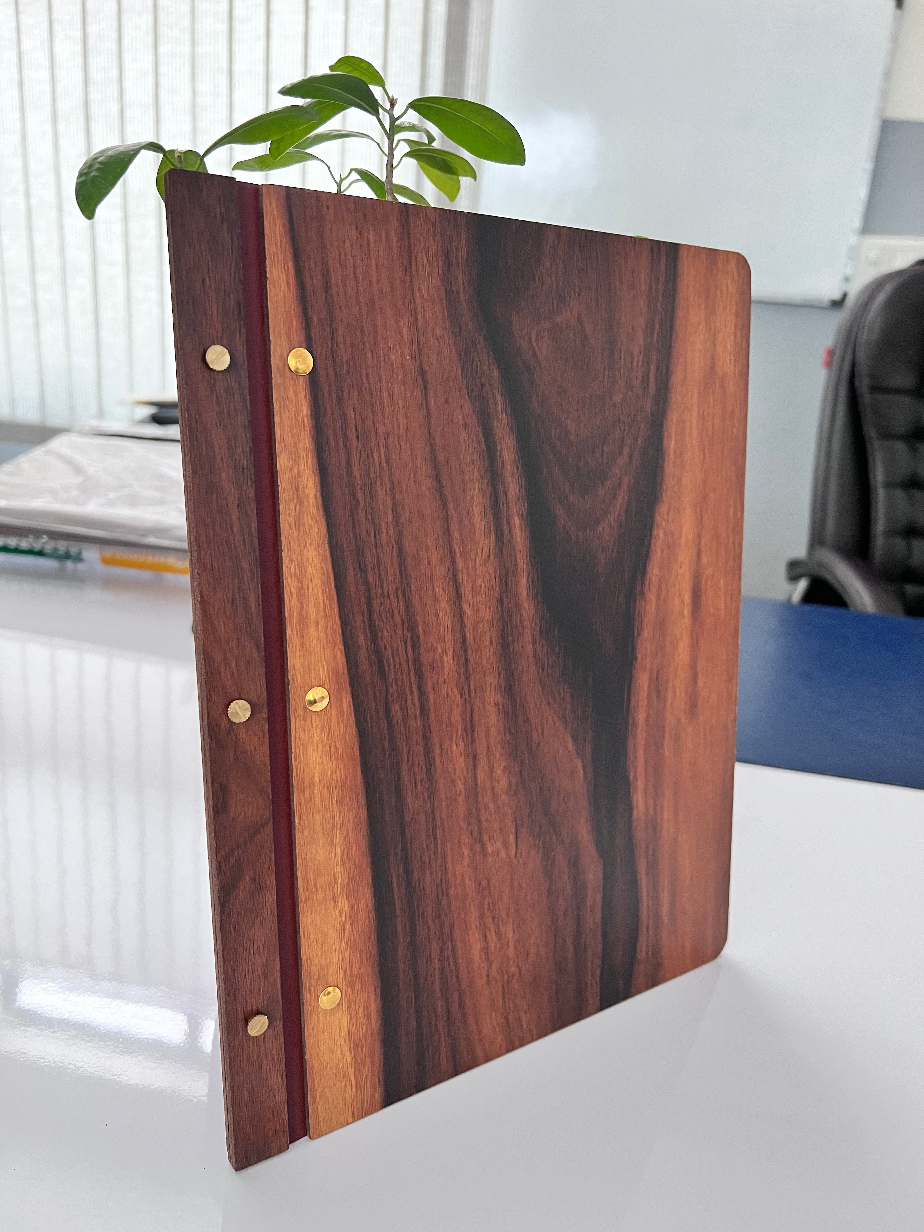 Wooden Menu Cover