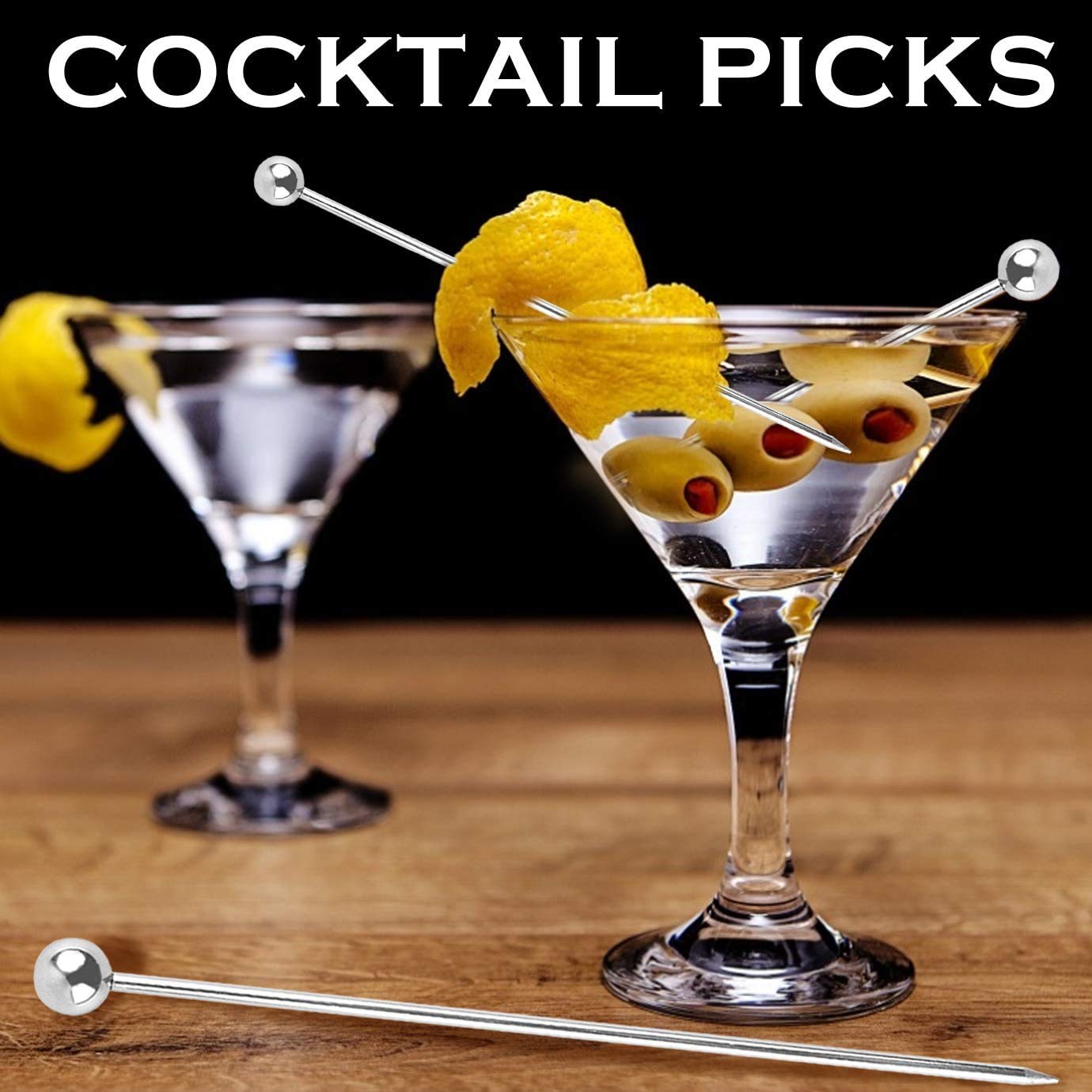 Divris Martini Olive Picks Skewers 4.3 Inches