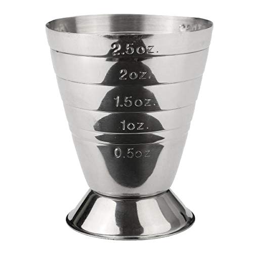 Divris Stainless Steel Multi Level Measuring Jigger Maximum 75 ml : 100 Pcs