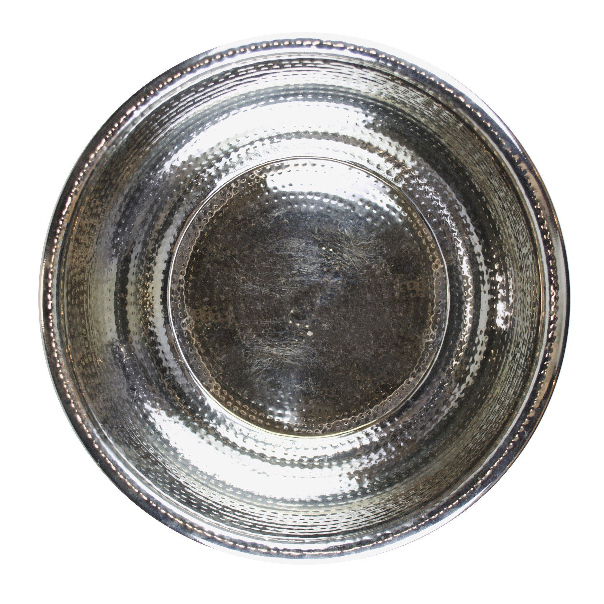 Hammered Stainless Steel Pedicure Bowl: BLACK