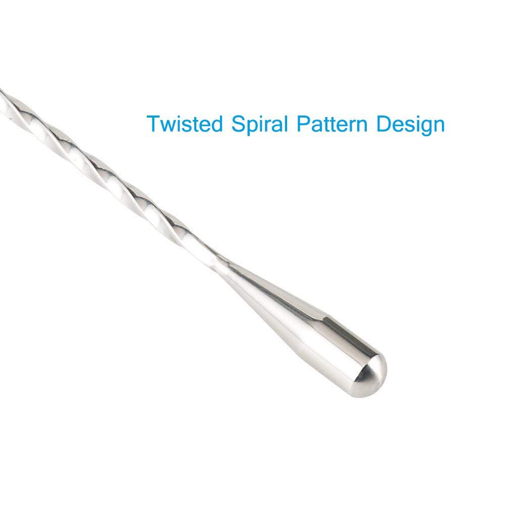 Divris Teardrop Twisted Cocktail Mixing Spoon