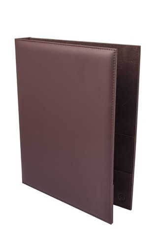 Restaurant Leather Menu Covers Holders screw fitting, Menu Presenters for Restaurants, Menu Holder: BROWN (20 Pcs Pack)