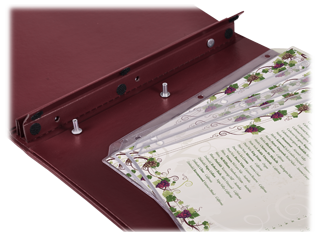 Restaurant Leather Menu Covers Holders screw fitting, Menu Presenters for Restaurants, Menu Holder: BROWN (20 Pcs Pack)